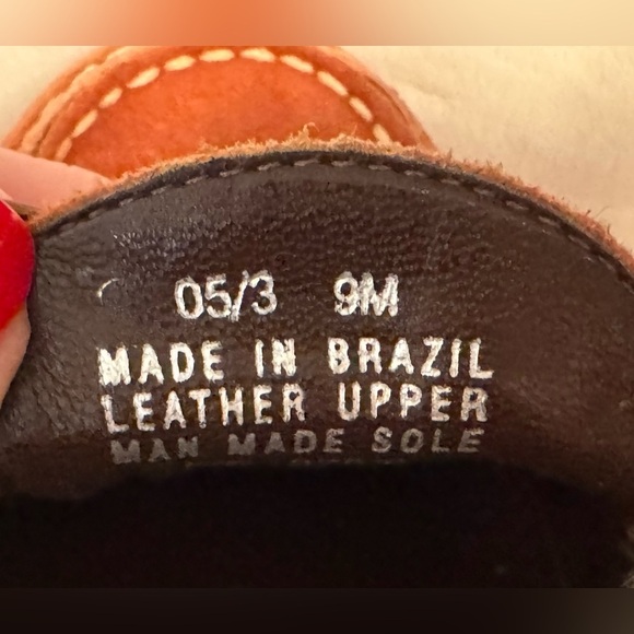 Franco Sarto Women’s Reddish Brown Suede Wedge Heels Size 9M - Picture 7 of 8